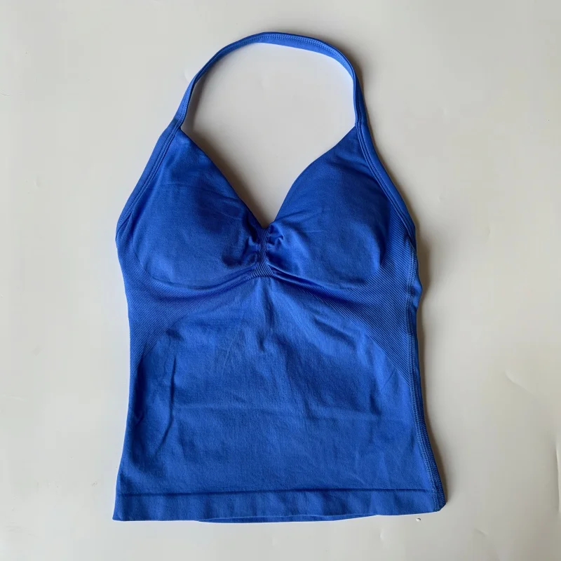 Ударный длинный топ на бретелях для спортзала с индивидуальным логотипом