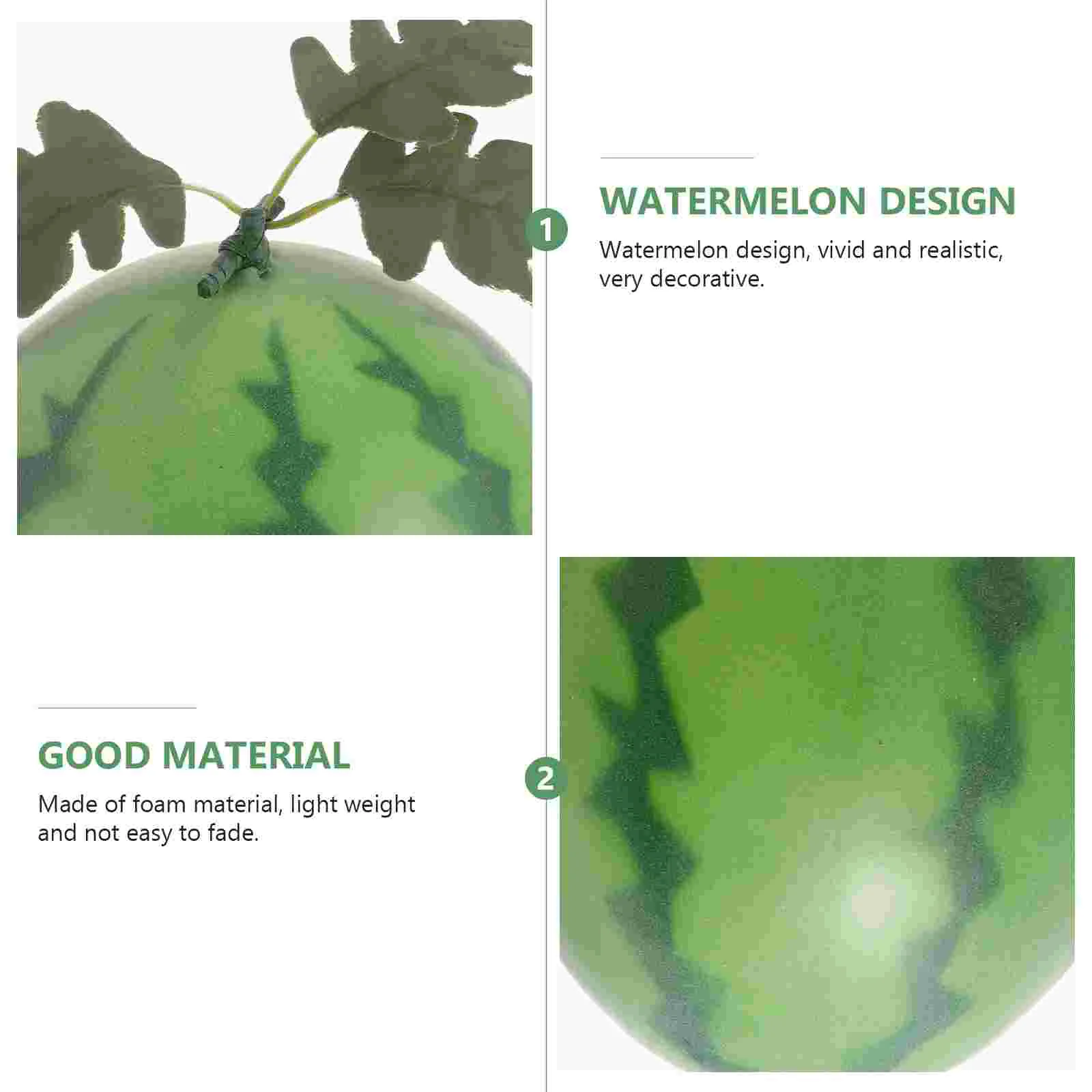 

Fake Watermelon Slices Simulation Model Artificial Decor Decors Mini Toy Models Foam Fruit Photography Props Toys