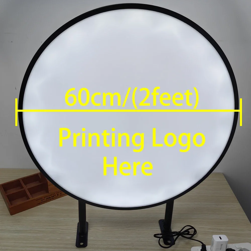 60 см светодиодный световой короб бизнес-вывески знак уличная реклама лайтбокс