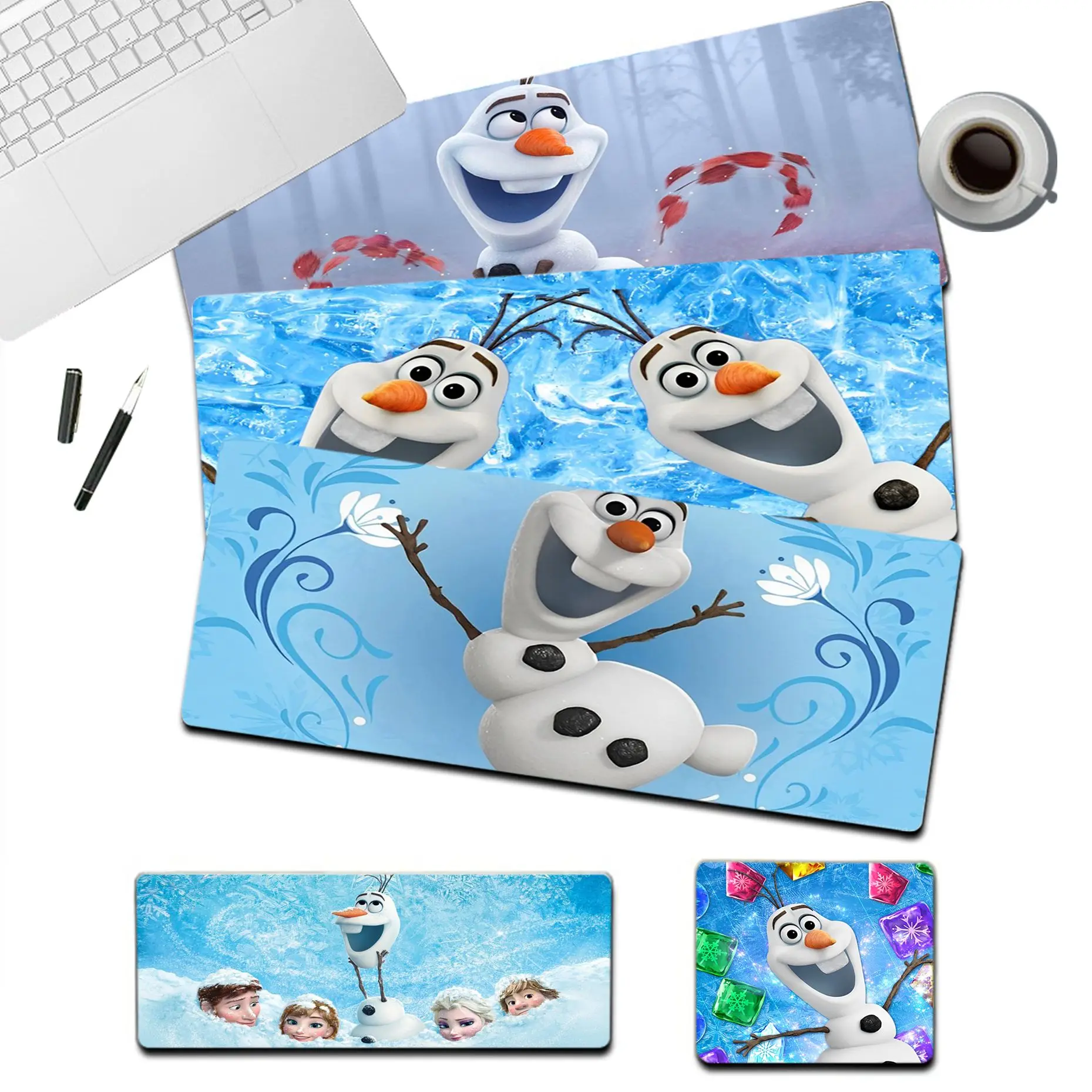 

Disney Olaf Snowman Frozen Custom Skin Mouse Pad Super Creative INS Tide Large Game Size For Game Keyboard Pad For Gamer