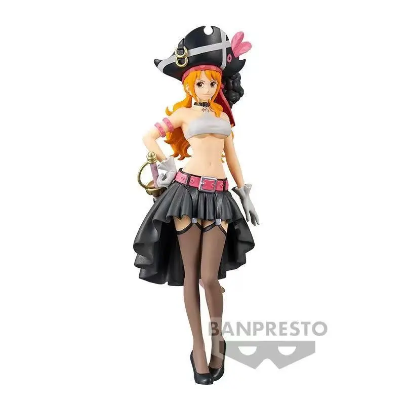 

Женская оригинальная Слитная пленка BANPRESTO красный DXF lady Nami VOL.03 фигурка Аниме фигурки Brinquedos коллекционные подарки