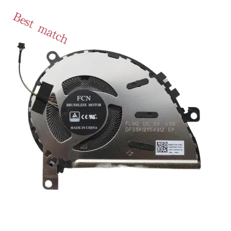 New Original laptop CPU cooling fan for Asus Zenbook 14 ux434f ux434fcl flip ux463f flm2 dfs5k12115491z 13nb0mw0t01021