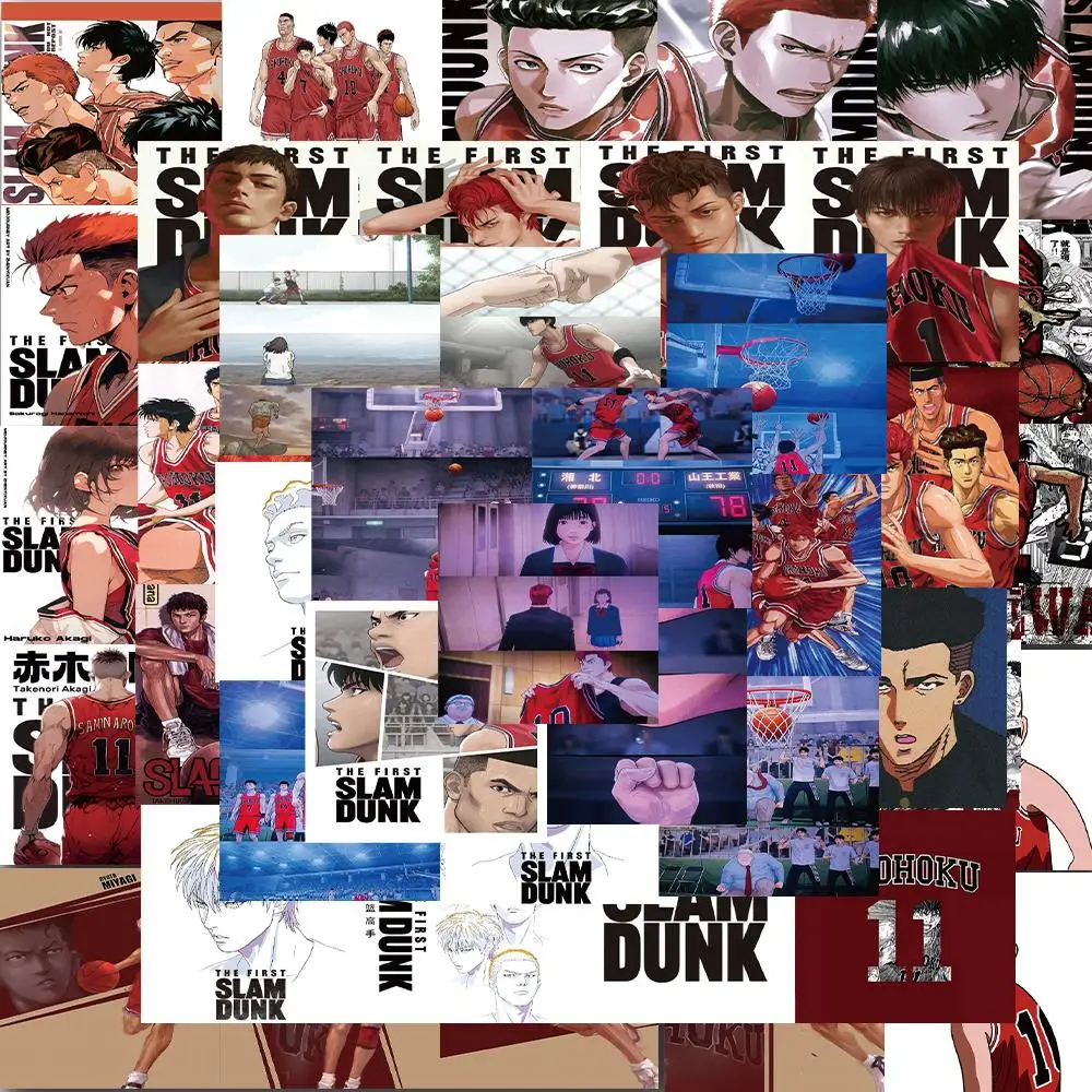 

62pcs lam Dunk Comic Style Anime Funny Sticker for Scrapbook Notebook Phone Laptop Luggage Skateboard Bike Car Stickers