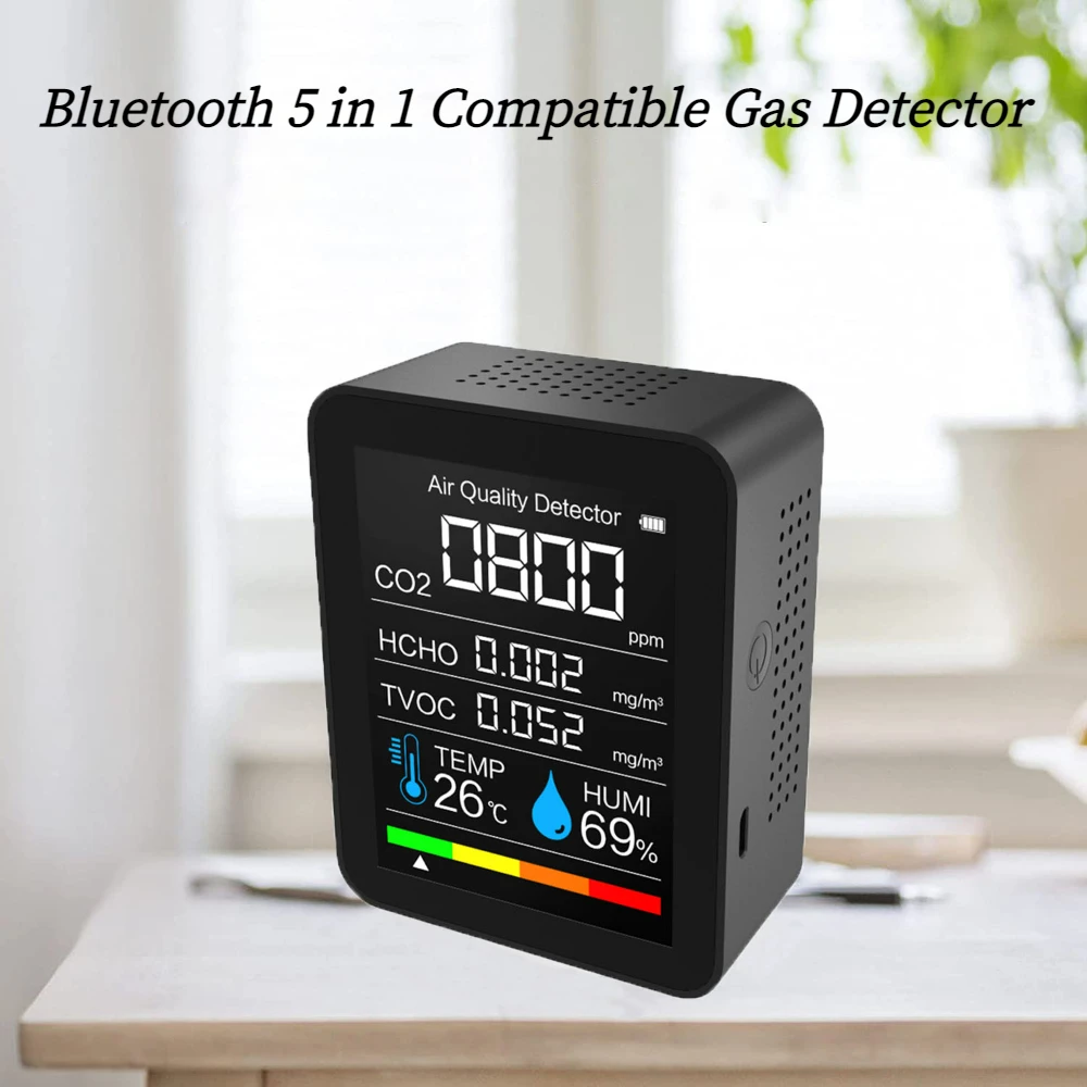 Детектор воздуха CO2 детектор диоксида углерода 5 в 1 датчик температуры и
