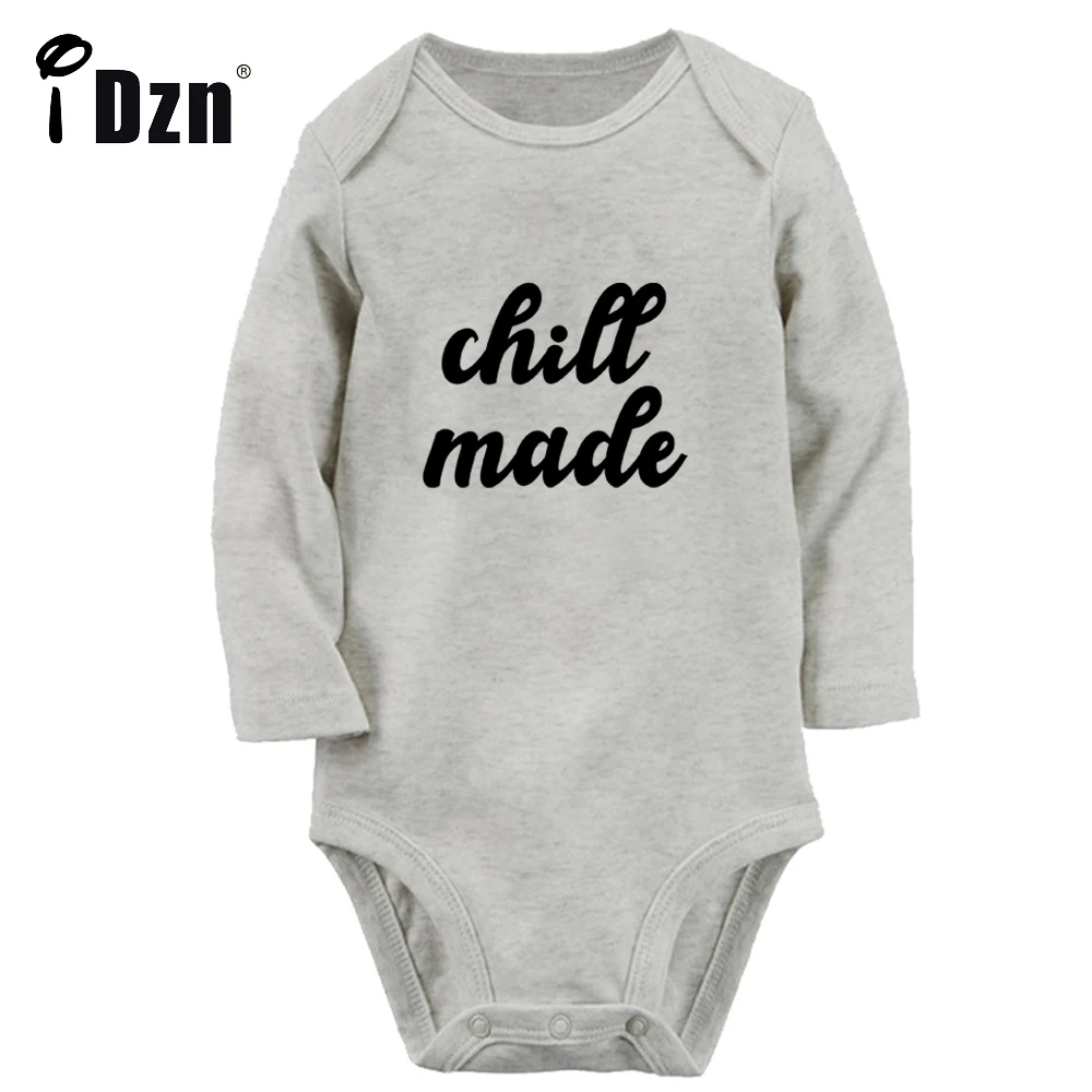 

Chill Made Cousin Crew Funny Printed Cute Baby Boys Rompers Baby Girls Bodysuit Infant Long Sleeve Jumpsuit Soft Cotton Clothes
