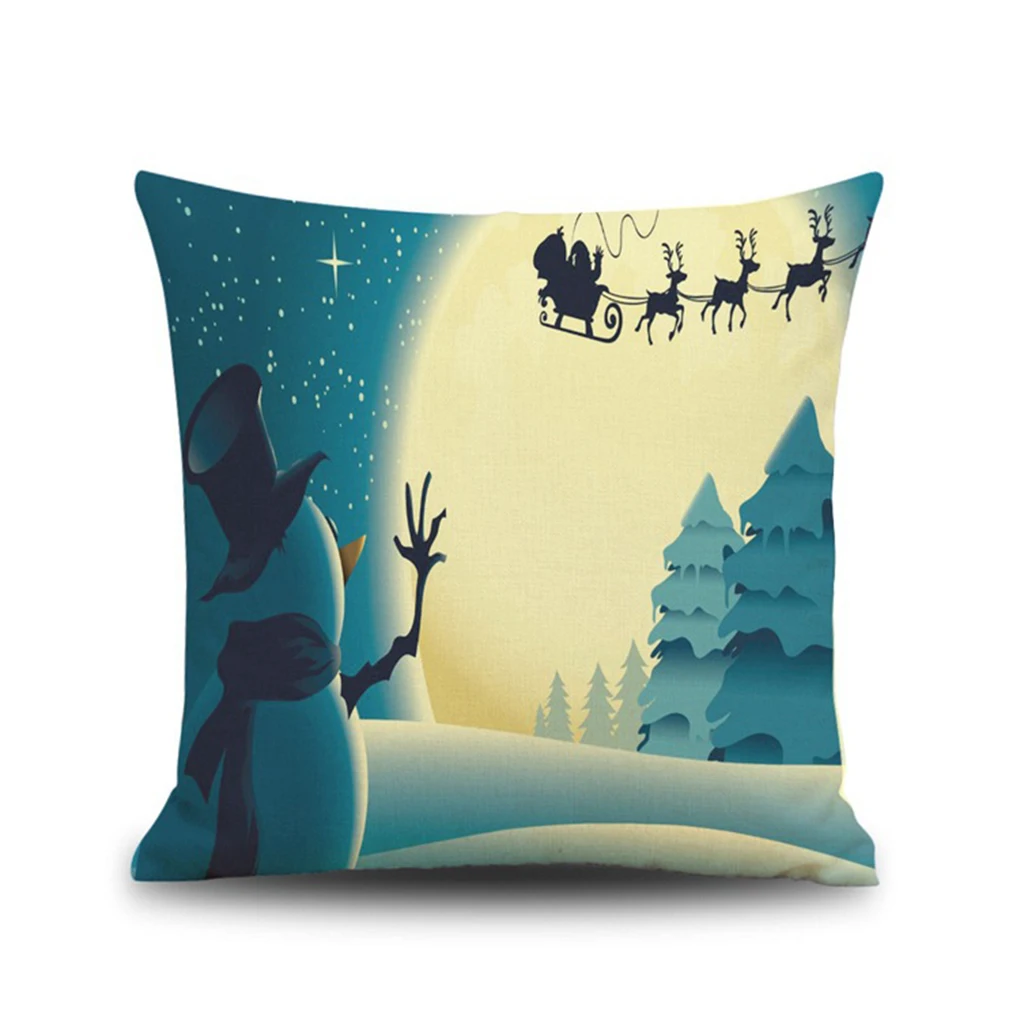 

45x45 см рождественские наволочки для подушек с принтом Санты наволочка для подушки Чехол для дивана Декор