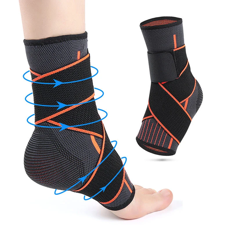

1 Pcs Breathable Foot Sports Socks Ankle Brace Compression Support Sleeve Elastic For Injury Recovery Joint Pain Ankle Support