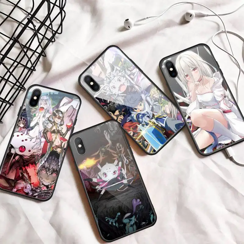 

Kumo Desu ga Nani ka Phone Case Tempered glass For iphone 6 7 8 plus X XS XR 11 12 13 PRO MAX mini