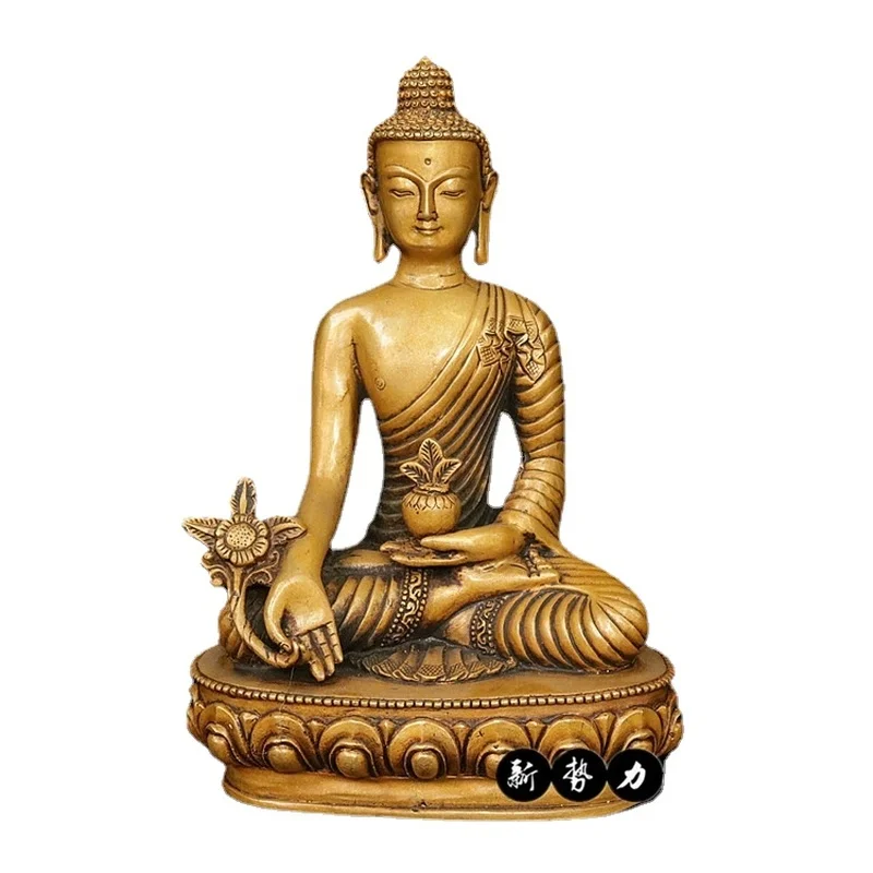 

Copper Statue Tibetan Buddhis Amitabha Bronze Shakyamuni Buddha