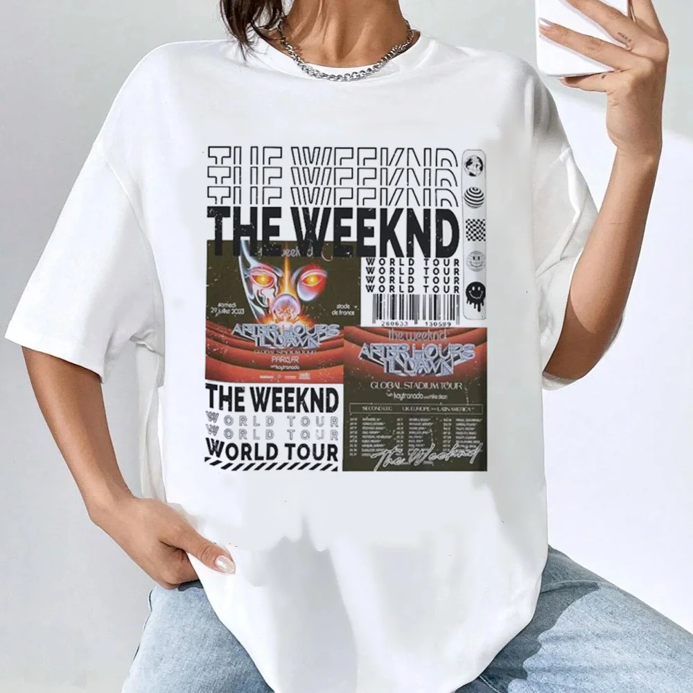 Футболки The Weeknd женские аниме поп-культура гранж Y2k панк удобные футболки с