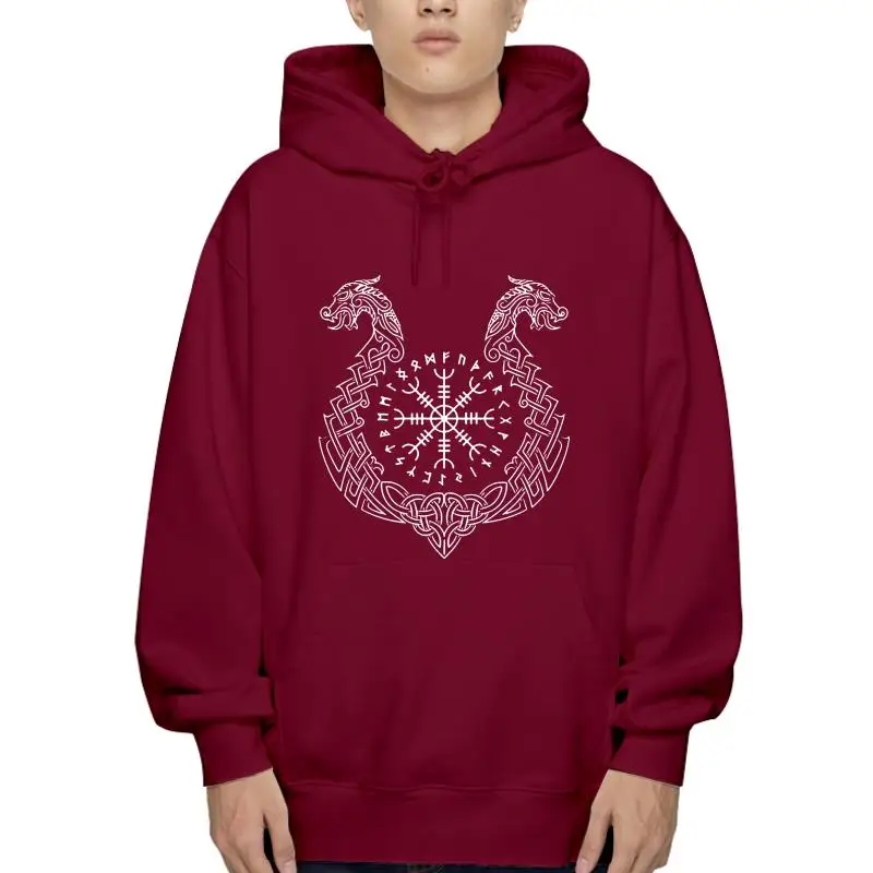 

Viking Helm of Awe Hoodie Hoodys Hoody 100% Cotton Humor Men Crewneck Hoody Summer New Men Cotton Hoodie 2022 Fashion Short