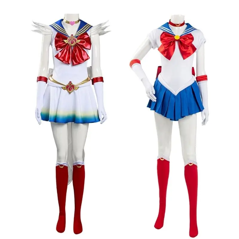 

Eternal Tsukino Usagi Cosplay Costume Dress Wig Women Anime Uniform Full Set Suit Halloween Costumes for Girls Female Cosplay