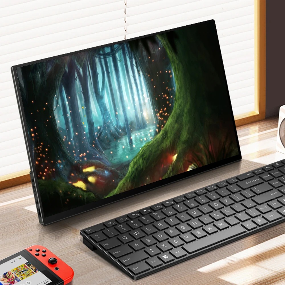 

16-дюймовый сенсорный портативный монитор 1920*1080P IPS FHD экран ноутбука USB C HDMI-совместимый игровой дисплей для PS4 PS5 Switch
