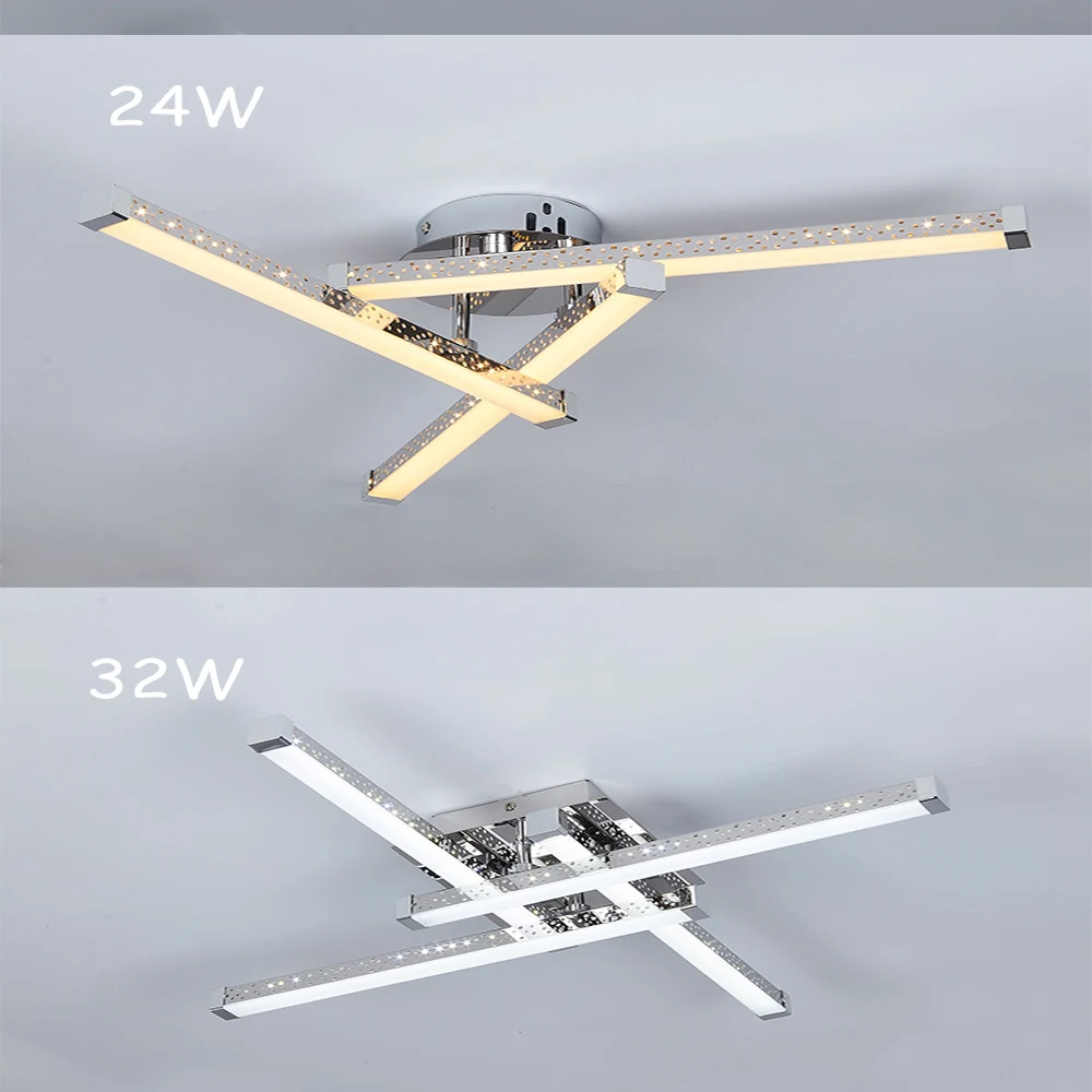 

Fast Shipping Led Ceiling Chandeliers with Silver White Warm White Table Dining Kitchen Bar Hanging Pendant Home Decor Lighting