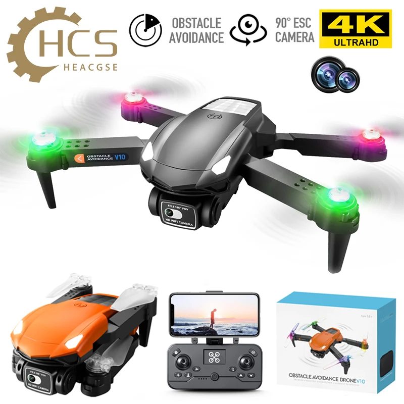 

New Obstacle Avoidance Drone 4K HD ESC Dual Camera With WIFI Lantern Quadcopter Optical Flow Positioning Drones Gift Toys VS XT6