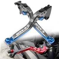 motorcycle accessories cnc adjustable extendable foldable brake clutch levers for suzuki gsx s750 gsxs gsxs750 2011 2020