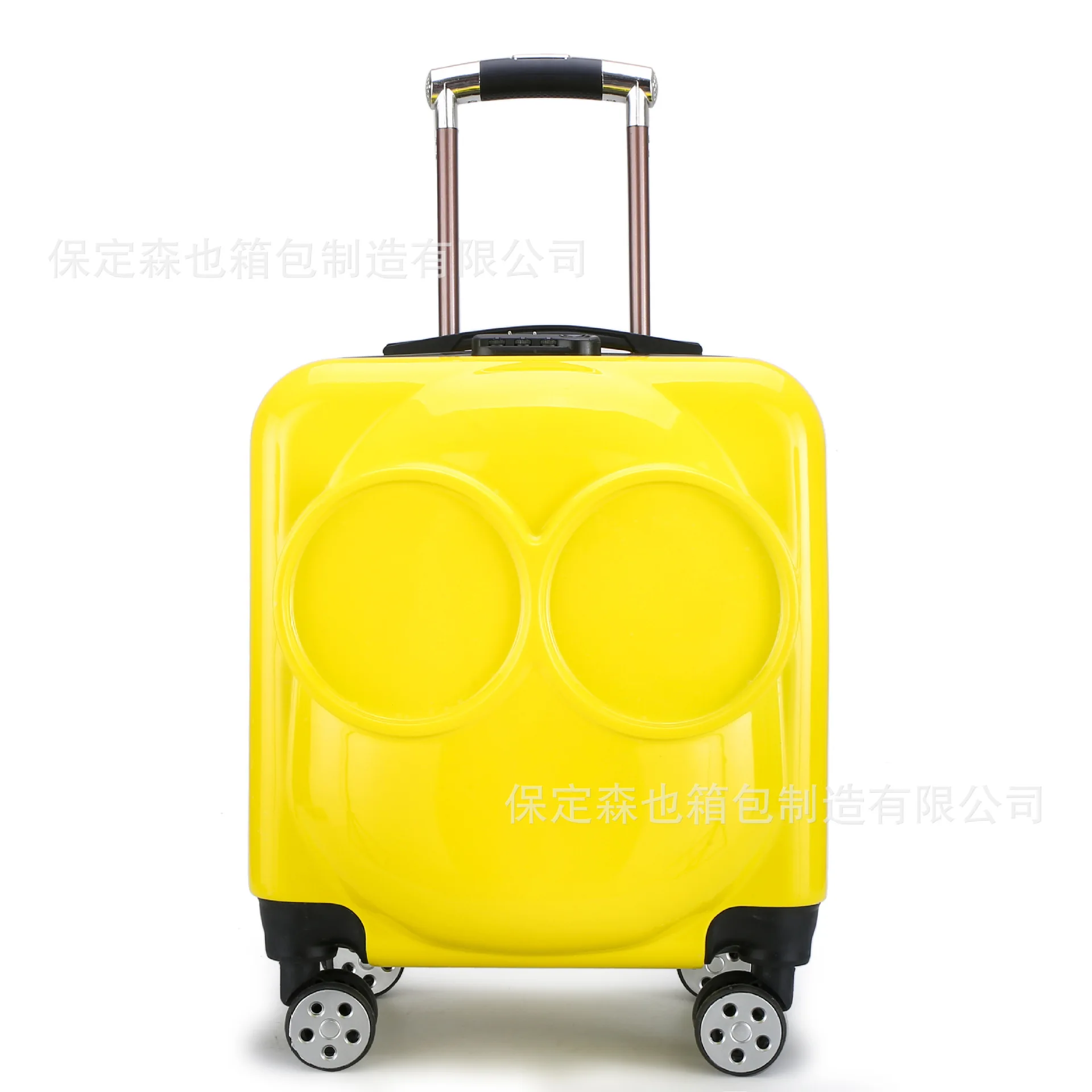 Cute Children'S Trolley Cartoon Luggage 3d Paper Shell Man 18 Inch Suitcase Lightweight Comfortable Password Lock Box