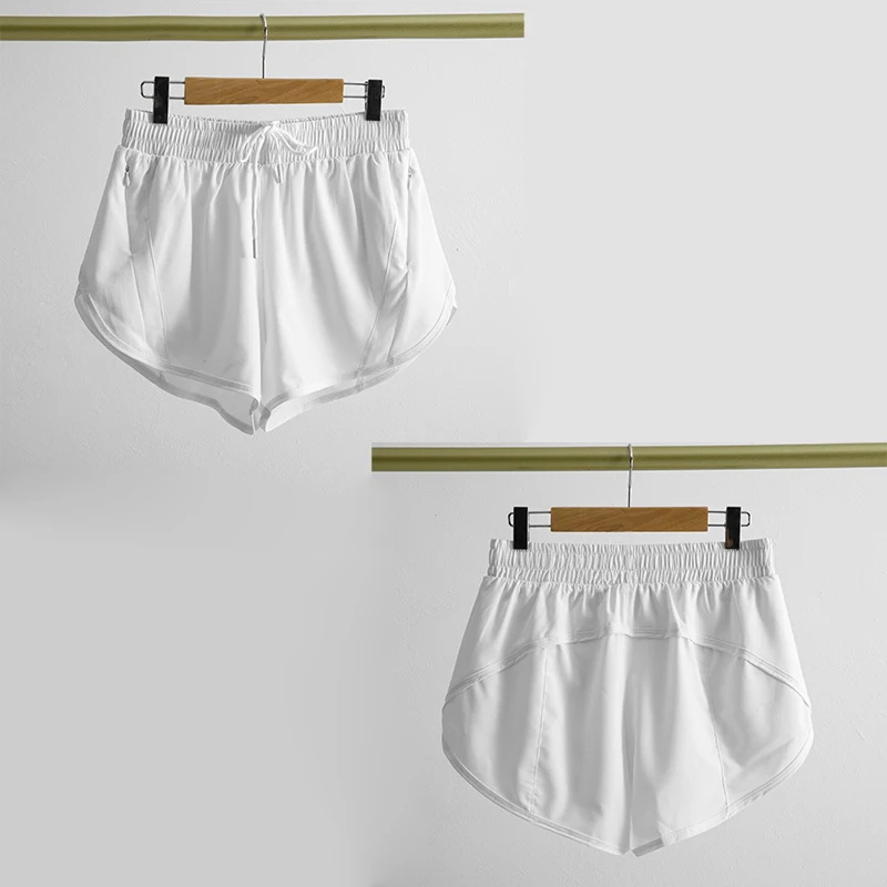 NWT Women's Summer Sports Shorts Fake Two Piece Pants Quick Dry Gym Workout Clothing Tennis Female Trousers Running Sportswear