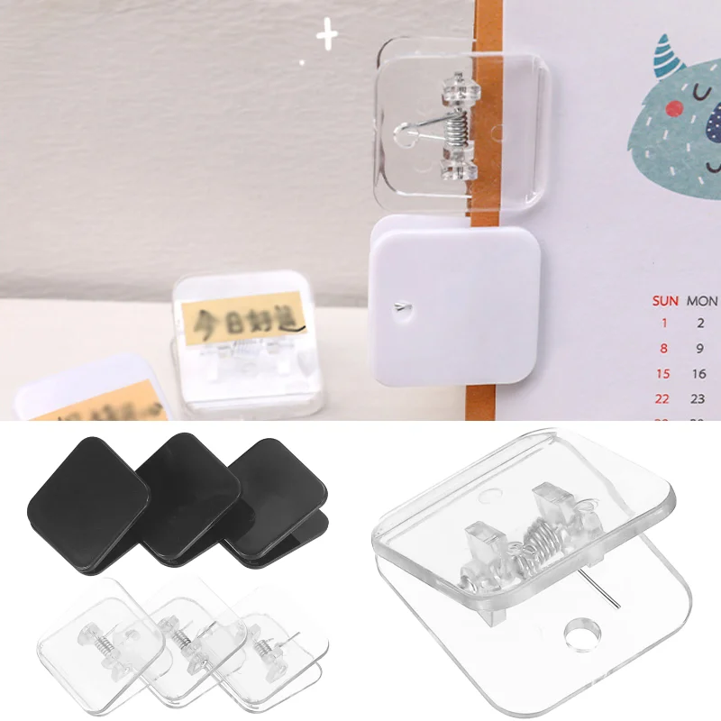 

10Pcs Square File binder Paper Clips Snacks Bag Sealers Clamps Clips Desk Organizer Document Keeper File Folders Office Supplies