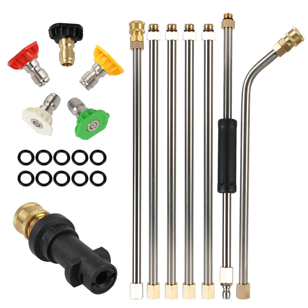 For Karcher K Series Powerful Car Washer Metal Jet Water Spray Lance Extension Wand Nozzle With 5 Quick Nozzles