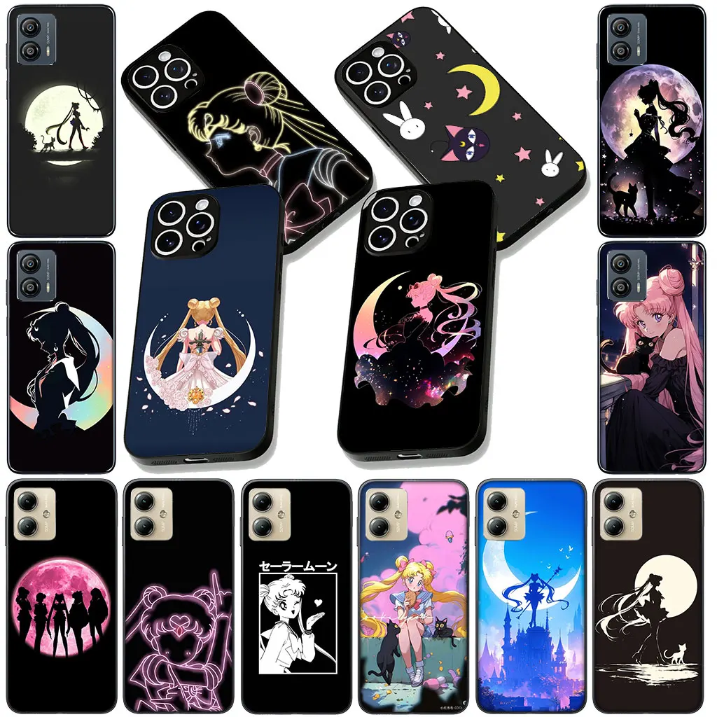 Фото Мягкий чехол для Samsung Galaxy S25 S24 S23 FE Plus Ultra S7 Edge A16 A15 5G S25+ с принтом Lovely S-Sailors Poster Moon №4