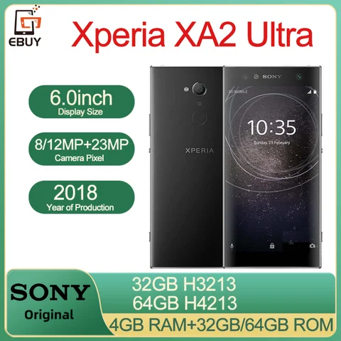 Смартфон SONY Xperia XA2 Ultra, 4/32ГБ, 4/64ГБ, global, Б/у