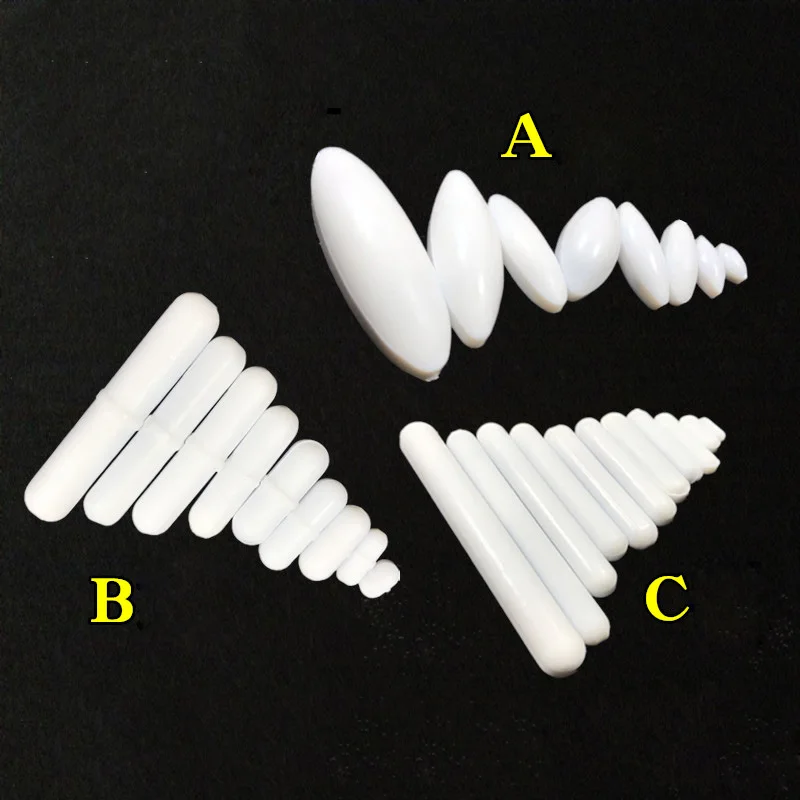 

7pcs Laboratory PTFE Magnetic Stirrer Mixer Stir Bar Corrosion Resistant Mixed Size Rotating Stirring Bar