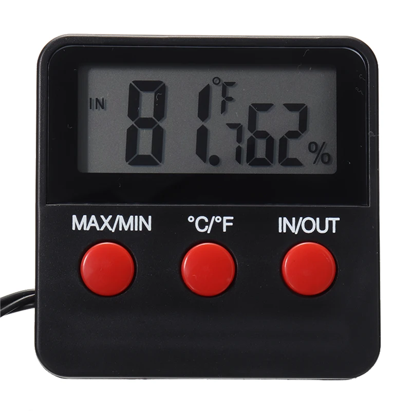 digital thermometer hygrometer with remote indooroutdoor temperature humidity sensor electronic measuring monitor free global shipping