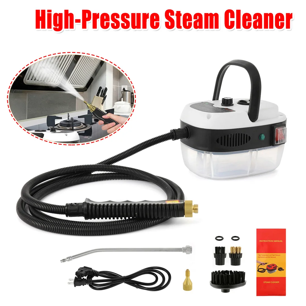 

2500W High Temperature Pressurized Steam Cleaner Multifunction Handheld Steam Washer for Kitchen Range Hood Oil Fouling Home