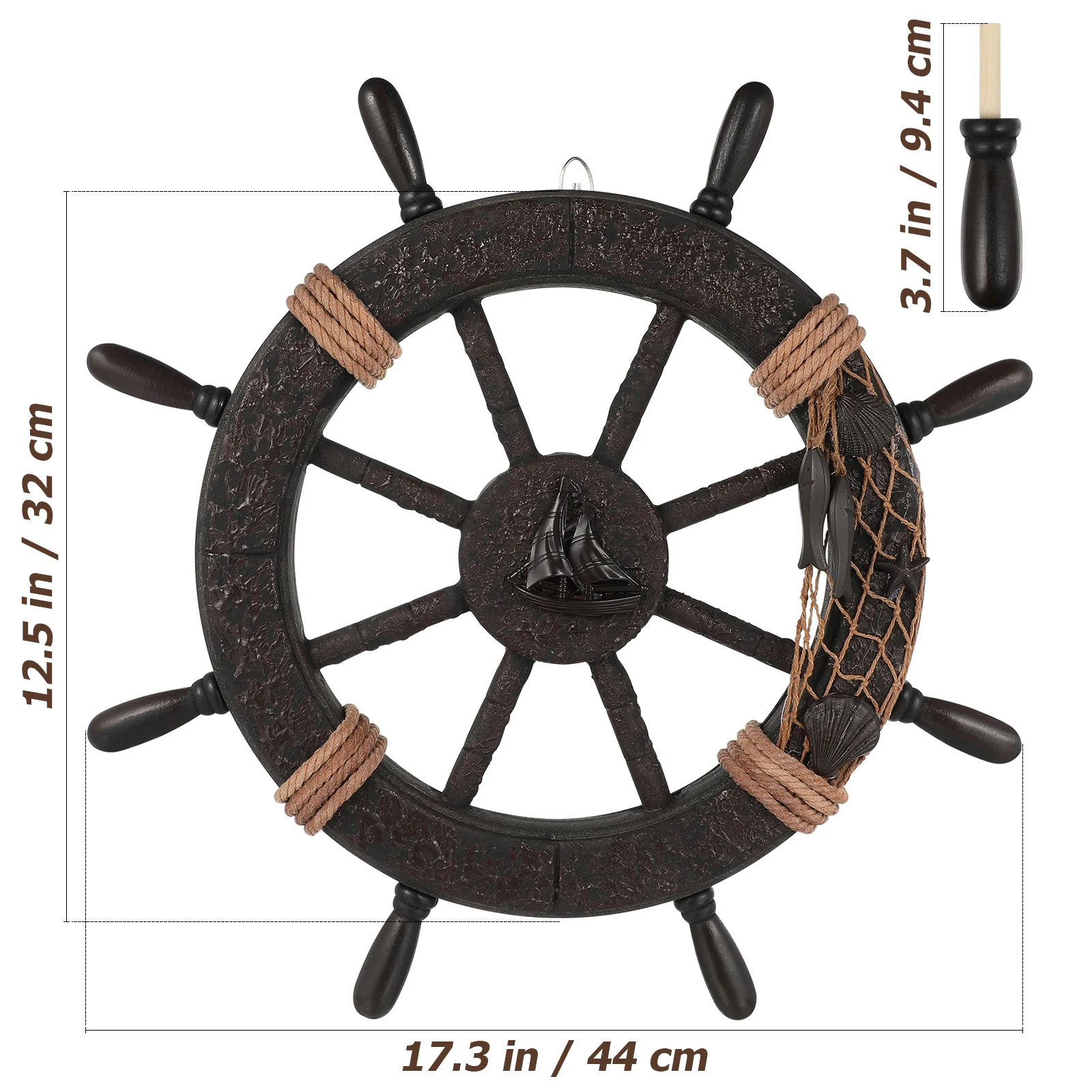 Домашний декор подвесное украшение винтажное колесо корабля настенный