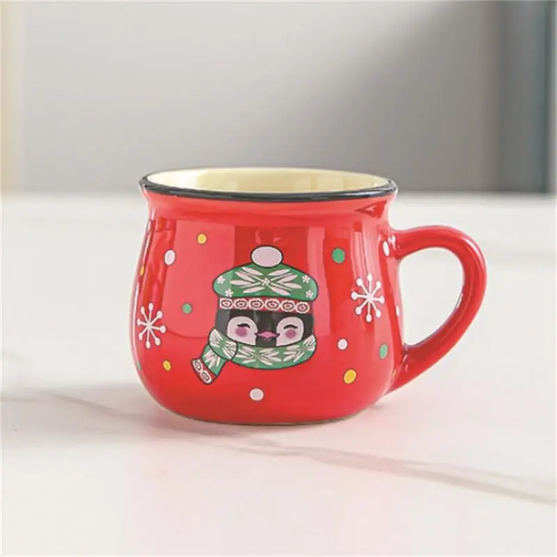 Ceramic Christmas Mousse Cup Cartoon Santa Claus Baking Shop Dessert Coffee Breakfast Children's Water