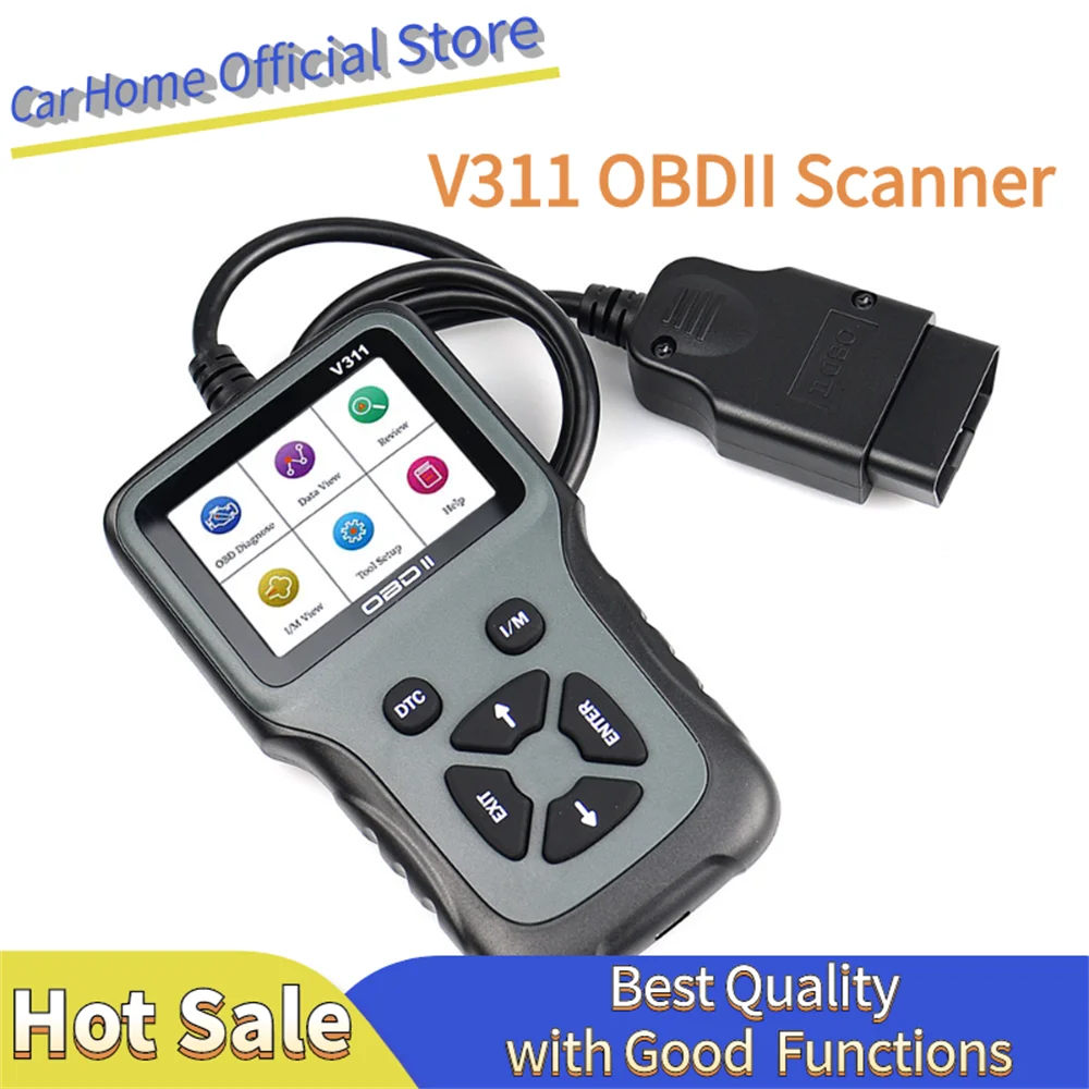 

V311 OBD2 Scanner Car Fault Detector V311 EOBD Car Engine Automotive Diagnostic tool LCD Display Auto System Creader Accessories