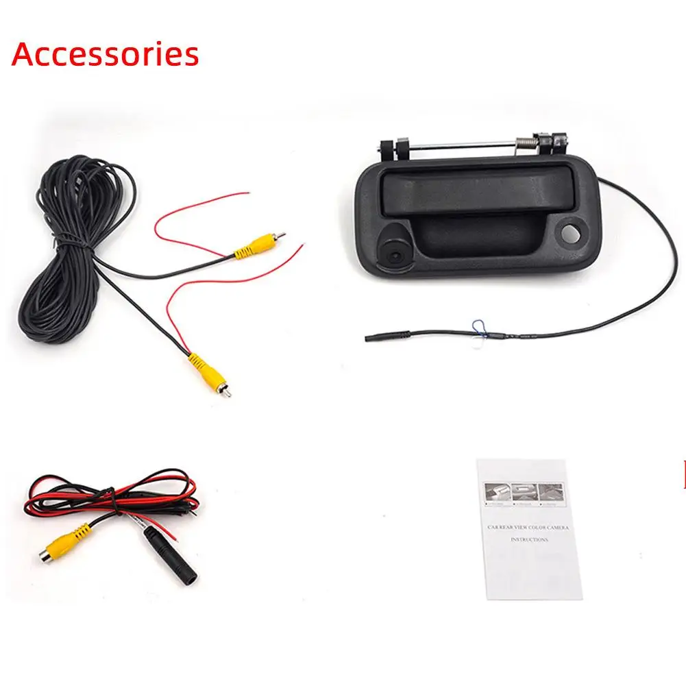 1 Set Hd Car Rear View Backup Camera Trunk Handle Reversing Camcorder Compatible For Pickup F150 F250 F350 F450 F550