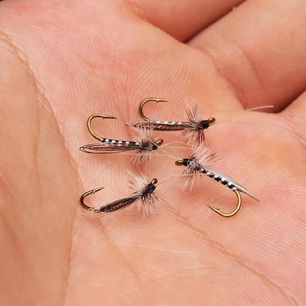 WIFREO 8 шт./кор. # 14 коричнево-серая приманка Caddisfly Sedge для взрослых мягкая сухой мухи