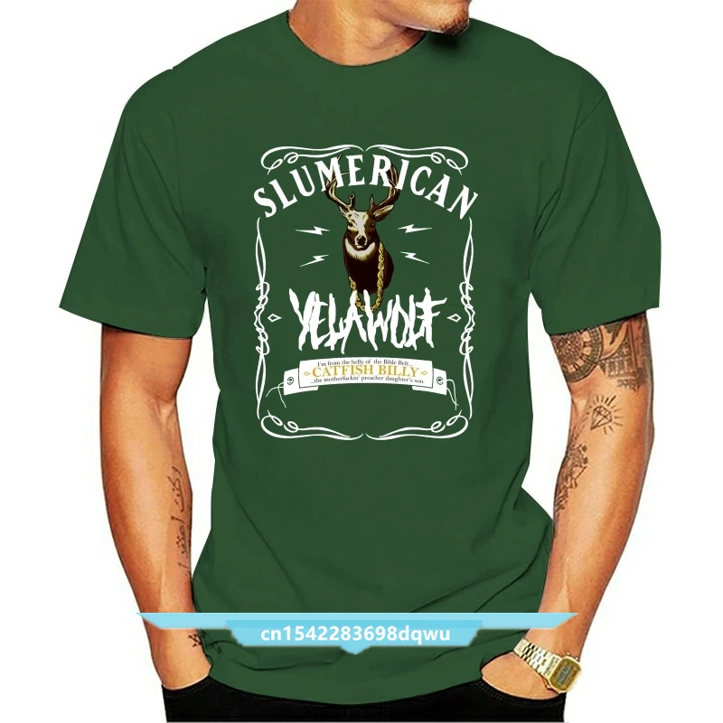 

Yelawolf Slumerican Album Cover Mens T-Shirt Adult