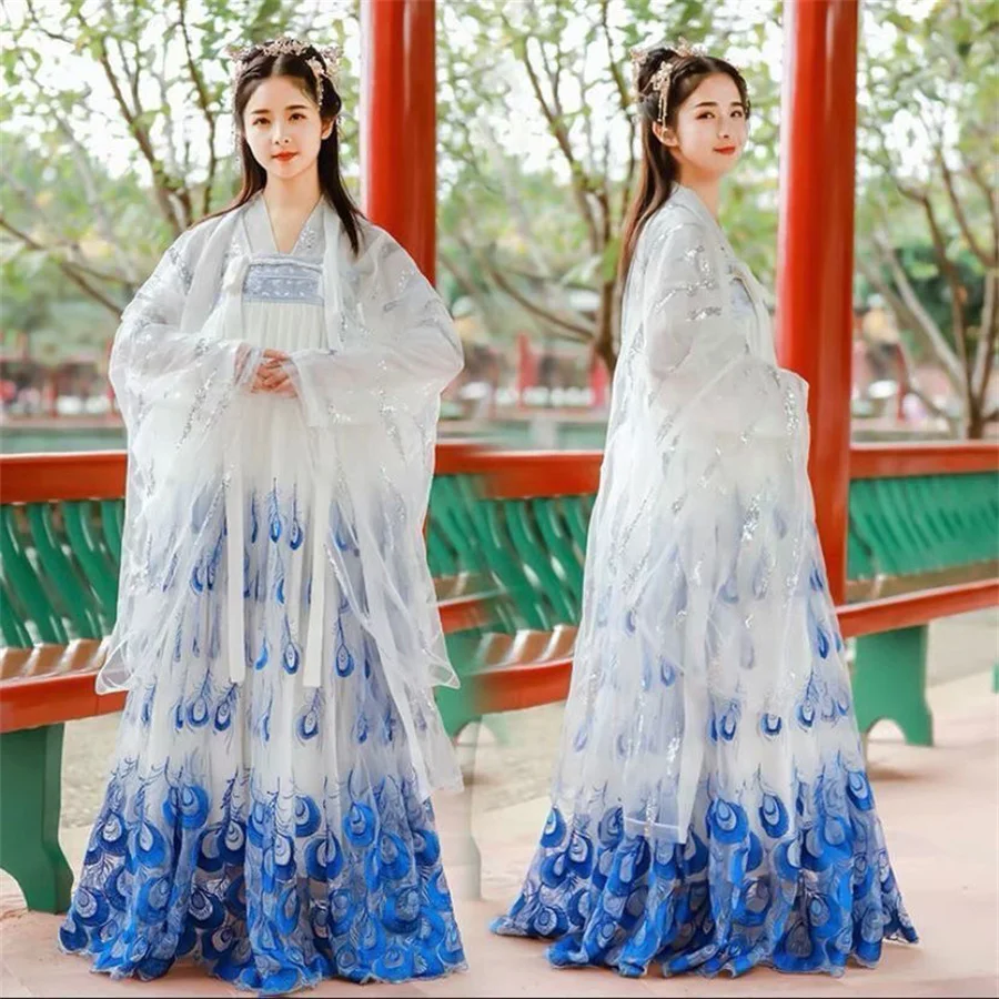 Женское платье Hanfu в китайском стиле традиционное элегантное принцессы с