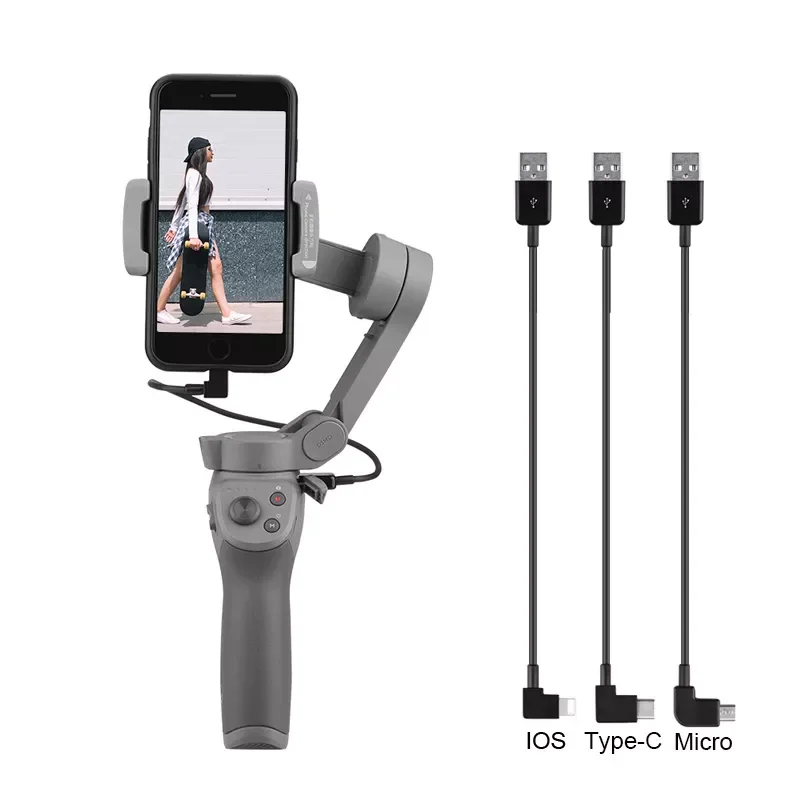 

Charging Cable for Osmo Mobile 3 2 Gimbal Mobile Phone Type-C Micro-USB IOS Smartphone Cable for DJI OM 4 Accessories