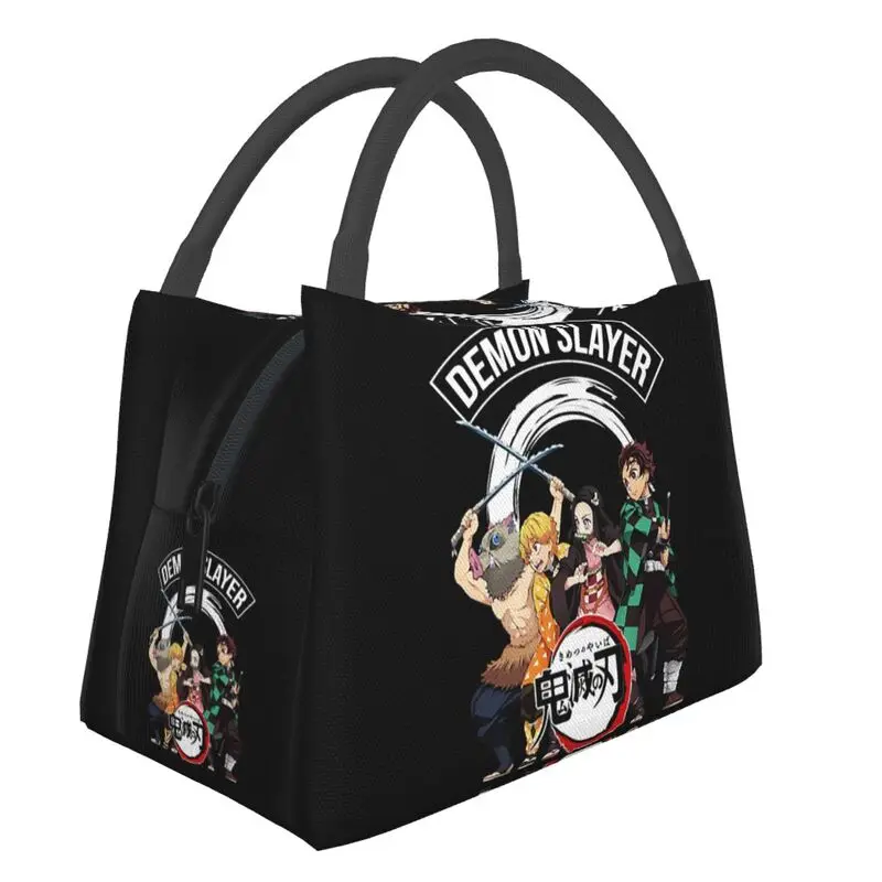 

Demon Slayer Portable Lunch Box for Women Multifunction Japan Anime Manga Cooler Thermal Food Insulated Lunch Bag Container