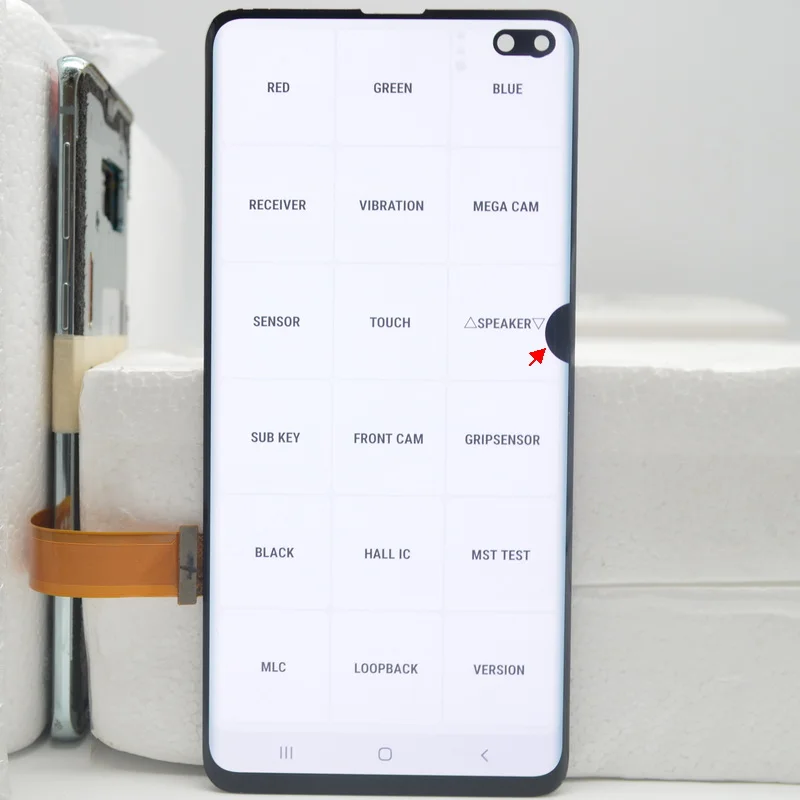 Najtaniej 100% Oryginalny 6.4 ''AMOLED LCD Do SAMSUNG Galaxy S10 Plus SM-G9750 G975F Wyświetlacz Dotykowy Digitizer Wymiana Z Kropkami