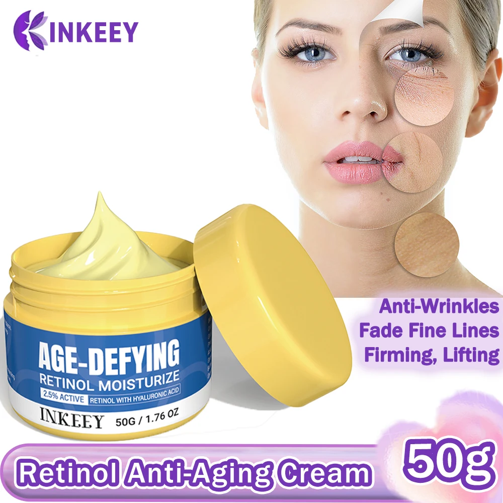 

Retinol Anti-Aging Face Cream Anti-Wrinkles Firming Lifting Fade Fine Lines Whitening Facial Moisturizer Beauty Health Skin Care