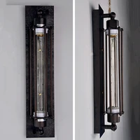 industrial wall sconces wire cage wall sconce lamps black rust vintage light fixtures for bar bedroom corridor restaurant