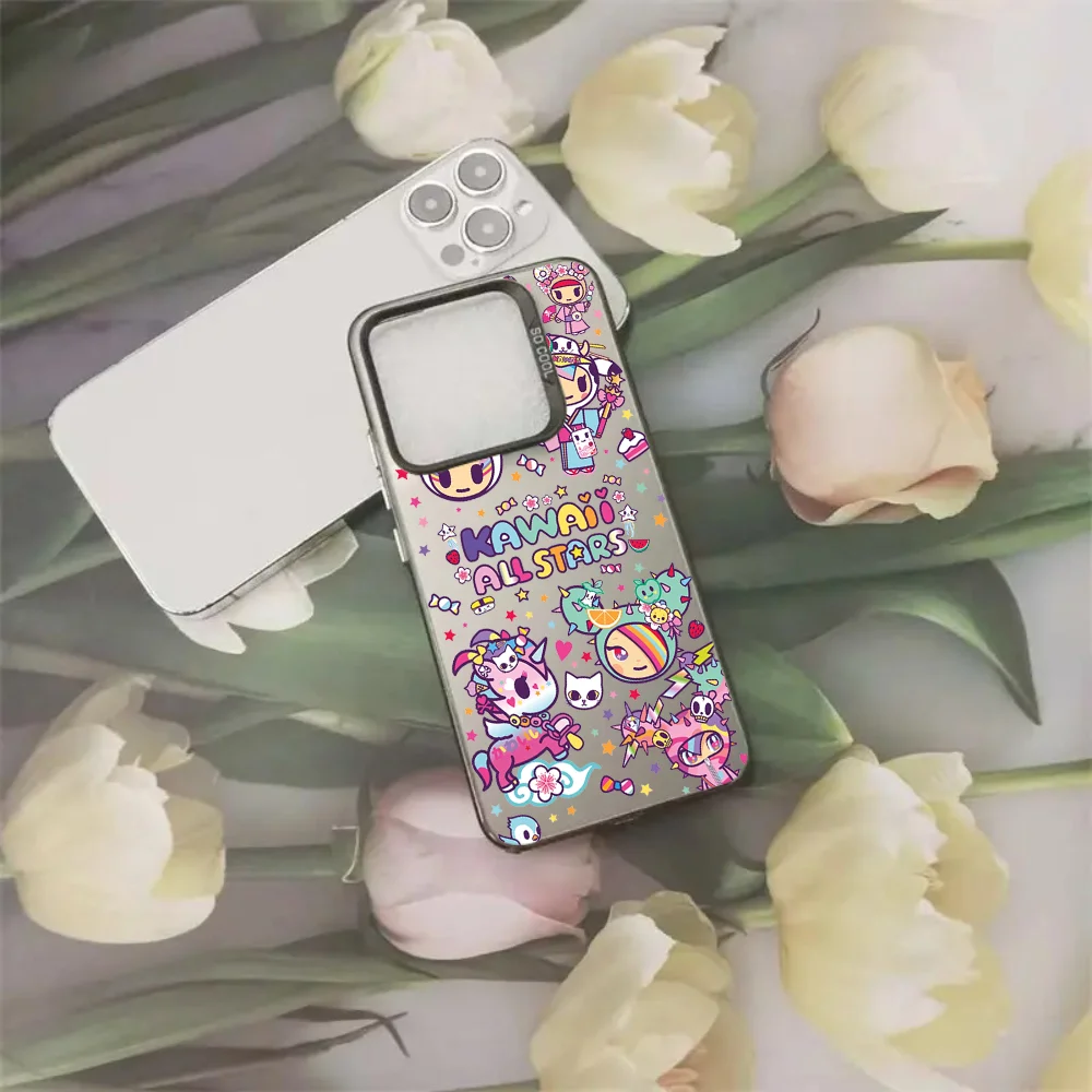 Фото Японский чехол для телефона Tokidokis для Samsung Galaxy A16 A06 A35 A55 A25 A05S A15 A56 A54 A36 A34 A24 A26 A14 A05 A04 4G 5G Matte Cover №4