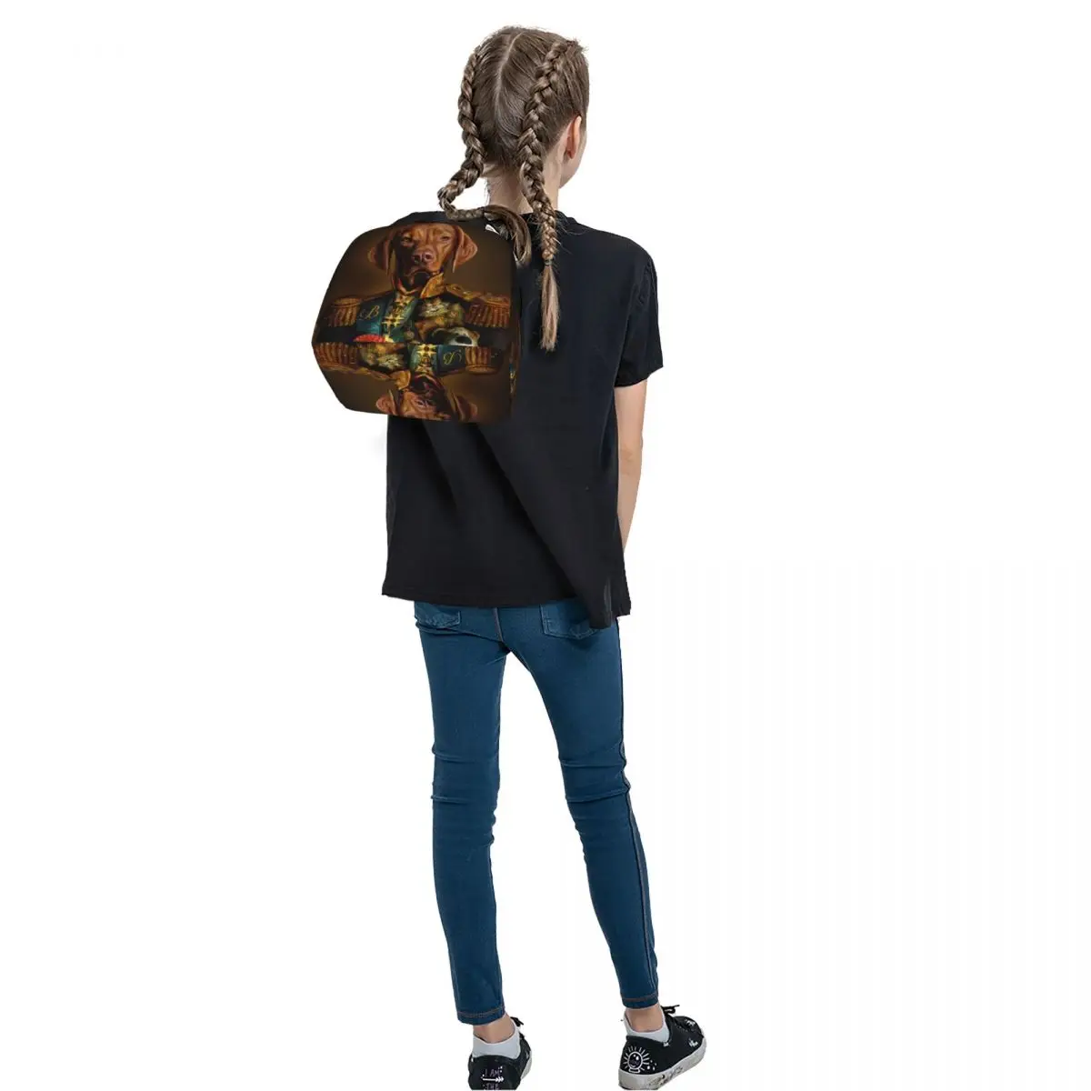 Bertie The Hungarian Vizsla Dog Portrait Сумки для обеда Изолированная коробка бенто Сумка пикника