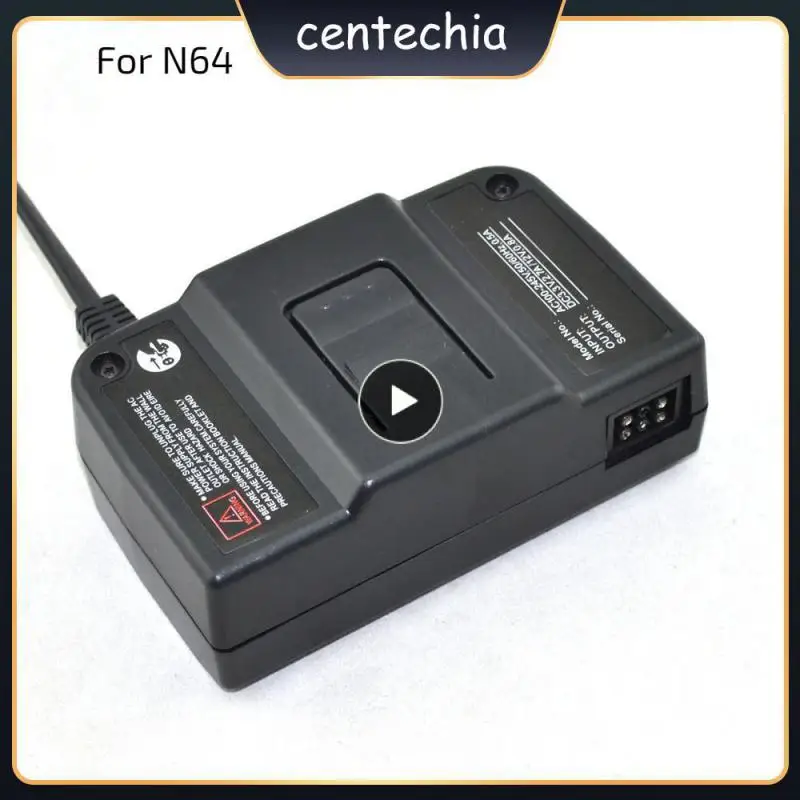 

Charger High Adaptability High Quality Material Power Adapter Durable Temperature Protection Game Gadgets For N64 Black
