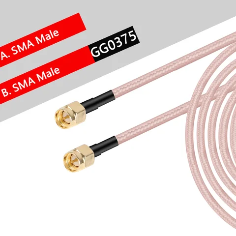 1 шт., Кабель-адаптер с SMA M на SMA M, RG316, 50 Ом