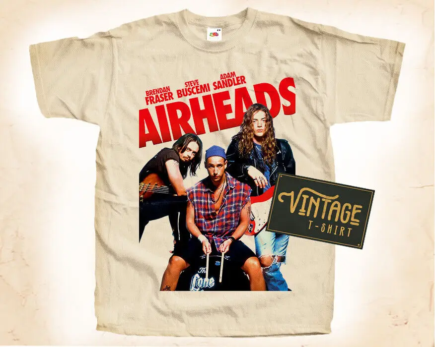 Airheads V2 1994 футболка винтажная натуральная бежевая 100% хлопок Размеры S-5XL