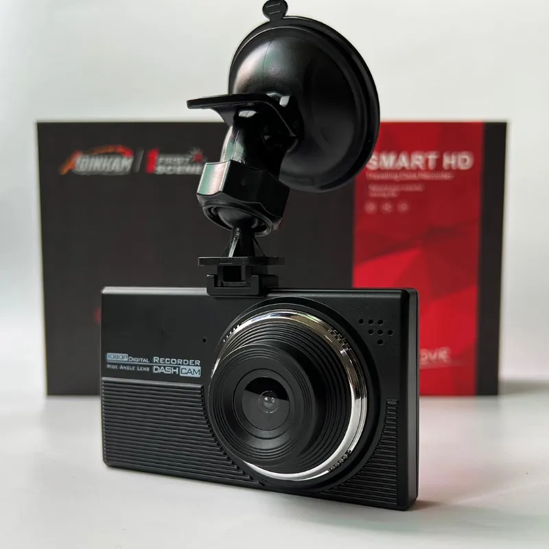 ADINKAM 4-дюймовая автомобильная камера HD 1080P видеорегистратор с камерой заднего вида, датчиком удара G-sensor, обнаружением движения и скрытой записью для автомобиля, WDR A803S on.