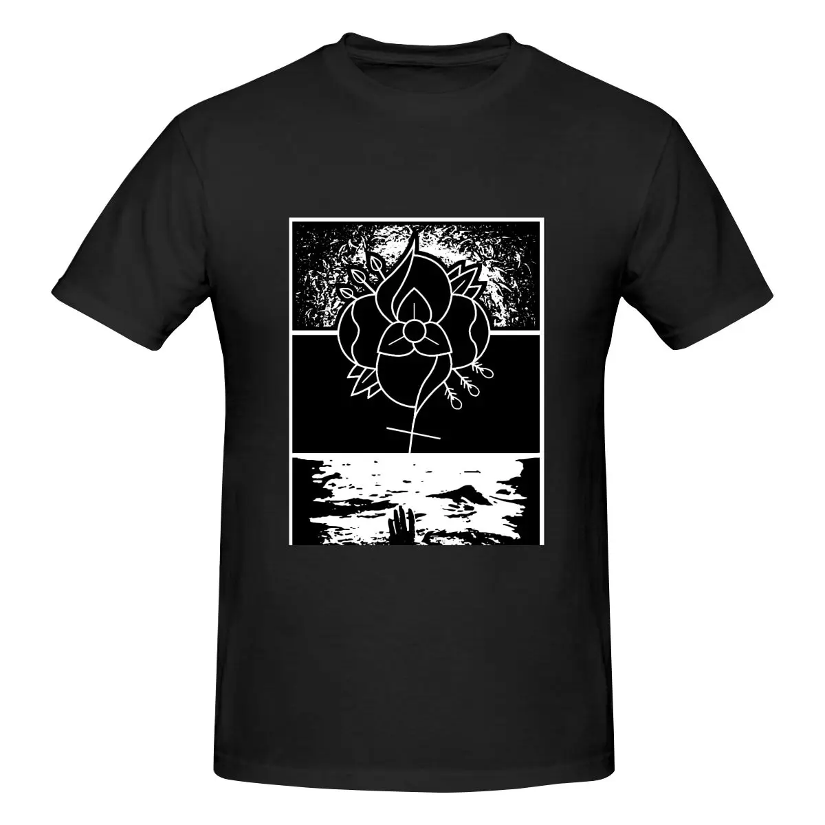 

La Dispute At The Bottom Of The River Anime T Shirts Harajuku Vintage Washed Graphic Casual Streetwear Retro Tops Tees Men