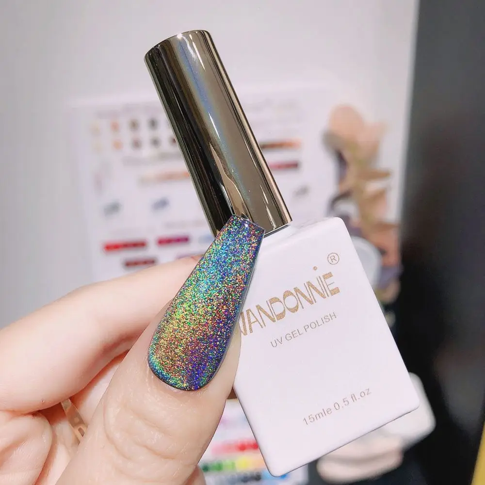 

Модные инструменты для дизайна ногтей Радужная блестящая фототерапия УФ-гель лак для ногтей Аврора лак для ногтей кошачий глаз клей для ног...