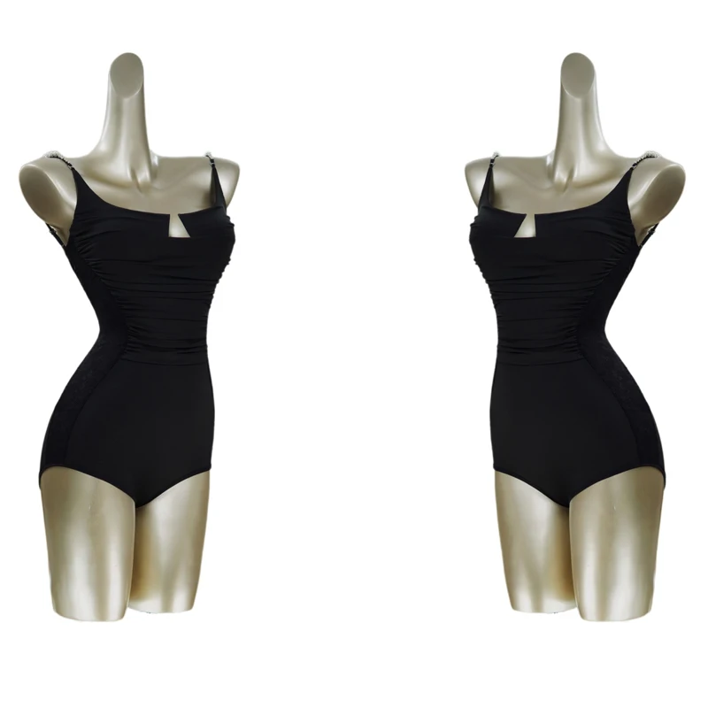 Новый черный боди для латинских танцев женские топы бальных Samba Chacha одежда